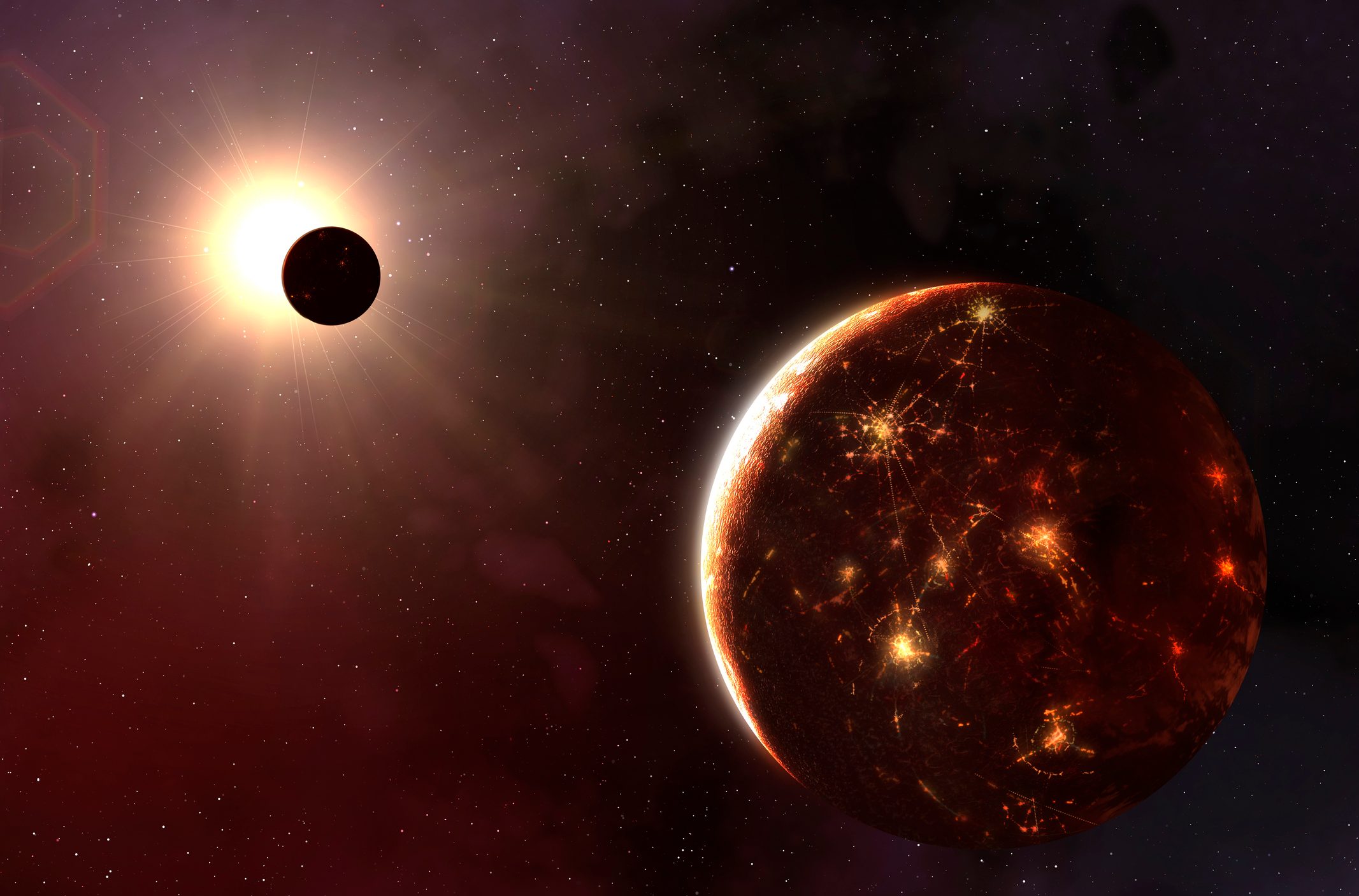 Technosignatures could indicate a technologically advanced species on a distant planet. How far do Earth's technosignatures travel? Credit: Mark Garlick / Science Photo Library / Getty Images