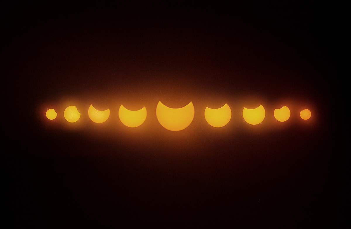 Partial solar eclipse, 29 March 2025. Rebecca Saxton, Cambridge, UK. Equipment: Canon 6D, Canon 70-200mm, tripod, solar filter. Exposure: 200mm, f/4, 1/80. Software: Lightroom
