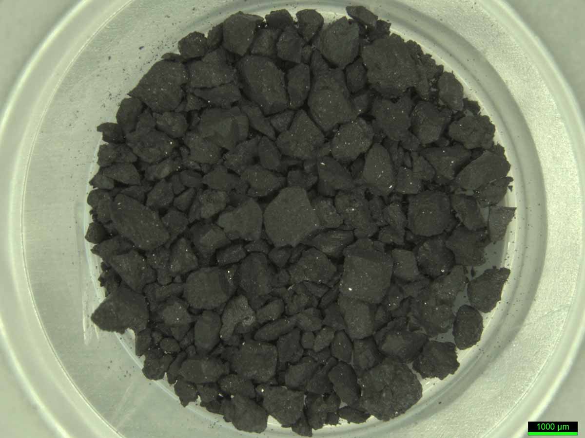 Sample of the Ryugu grains obtained by the Hayabusa2 spacecraft. Credit: JAXA