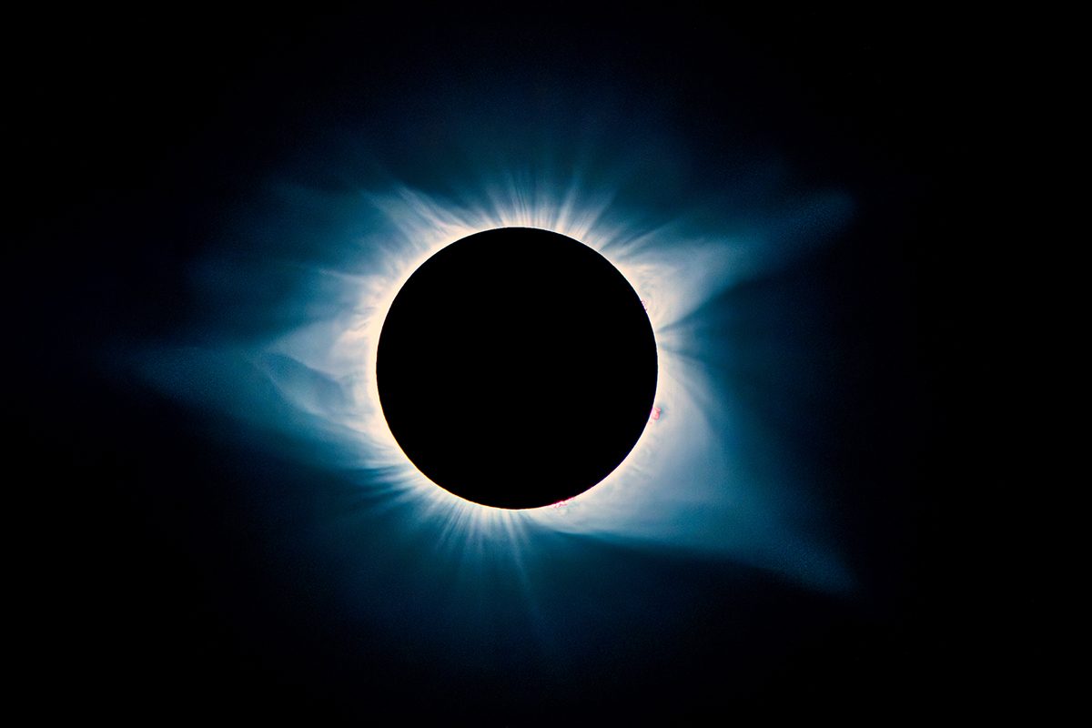 A total solar eclipse occurs when the Moon passes in front of the Sun. Credit: Sky Noir Photography by Bill Dickinson / Getty Images