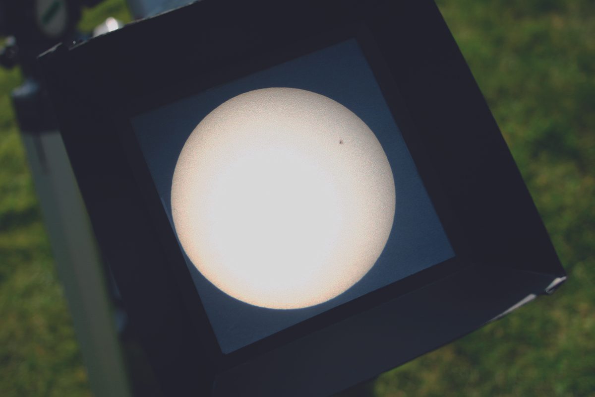 solar funnel sunspot