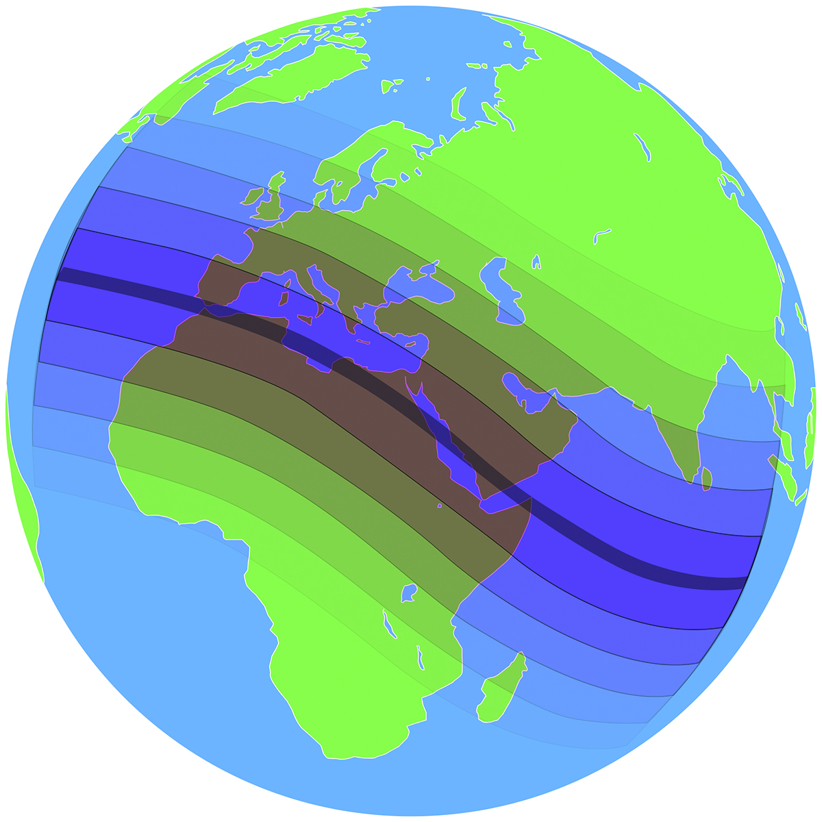 2nd August 2027 Eclipse Map