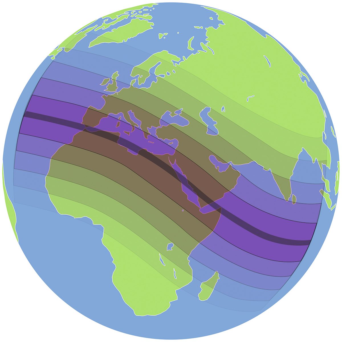 2nd August 2027 Eclipse Map