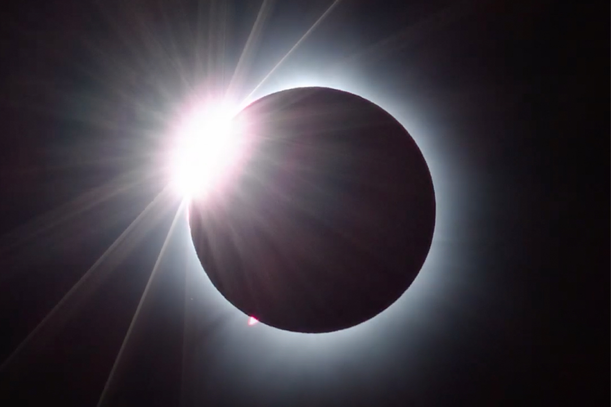 April 8 total solar eclipse captured by Stephan Hamel, Fredericton, NB, Canada.
