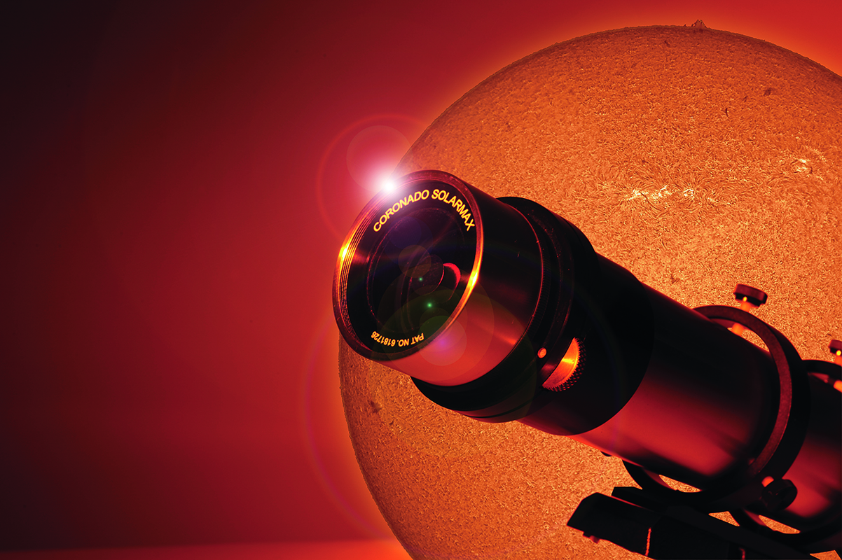 A solar telescope will give you safe, up-close views of the August 2026 solar eclipse