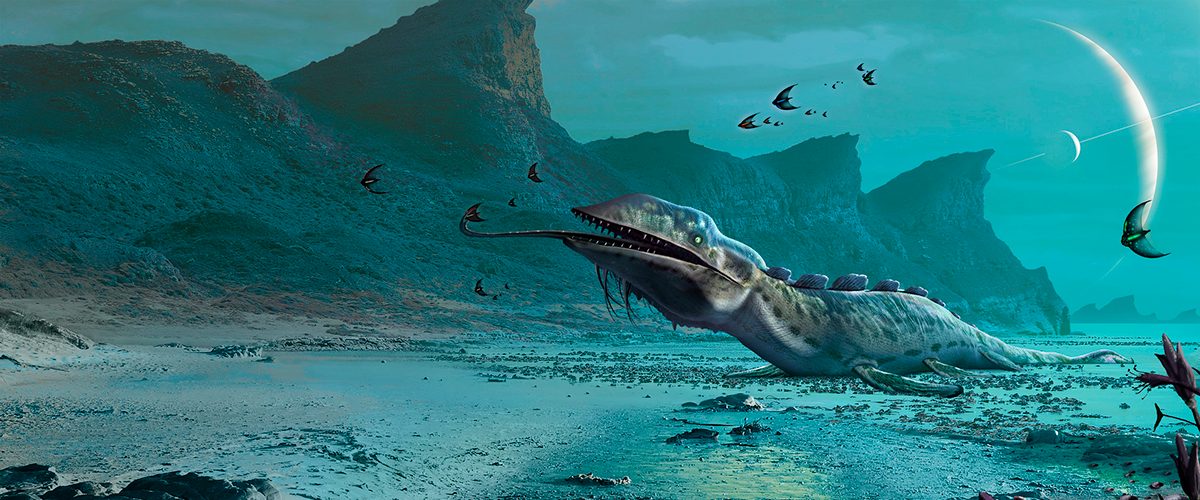 Life on an alien planet. Credit: Mark Garlick / Science Photo Library