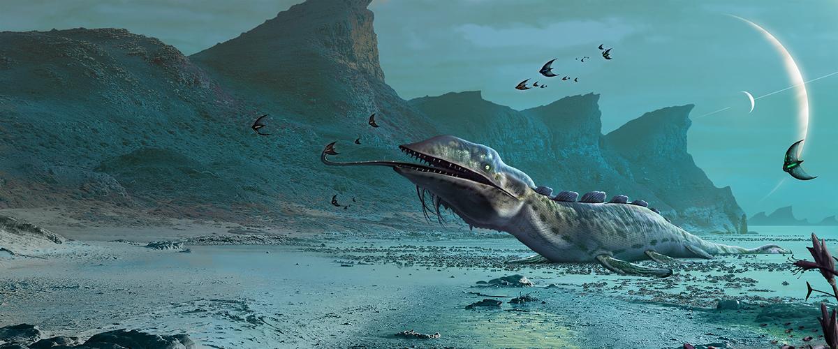 Life on an alien planet. Credit: Mark Garlick / Science Photo Library