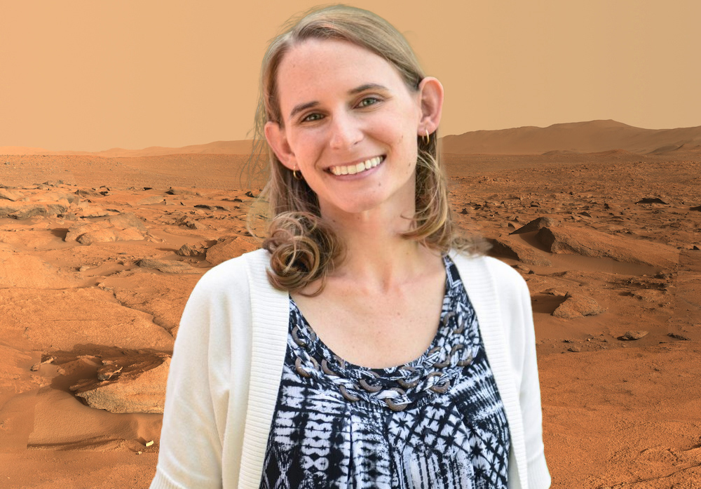 Dr Amy Williams is an astrobiologist at the University of Florida, whose work focuses on the preservation of biosignatures in extreme environments on Earth. She is also a science team member on NASA’s Mars Curiosity and Perseverance rovers. Credit: NASA | University of Florida