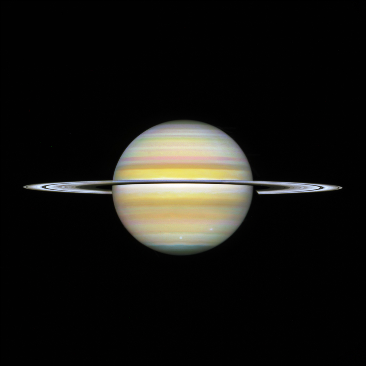 Image of Saturn captured on 29 August 2025 by the Hubble Space Telescope. Credit: NASA, ESA, STScI, A. Sánchez-Lavega (University of the Basque Country), A. Simon (NASA-GSFC), M. Wong (UC Berkeley); Image Processing: A. Pagan (STScI)