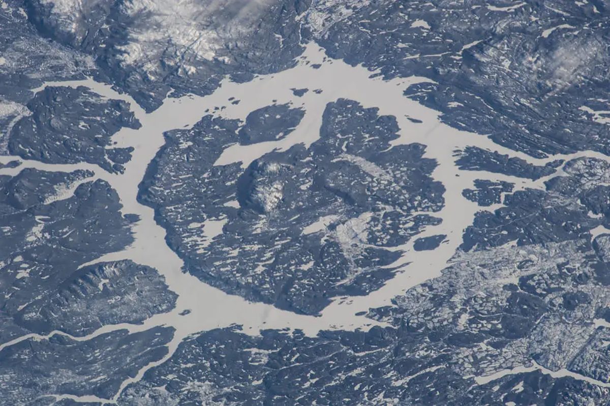 Manicouagan Crater, photographed by an astronaut on board the International Space Station. Credit: NASA