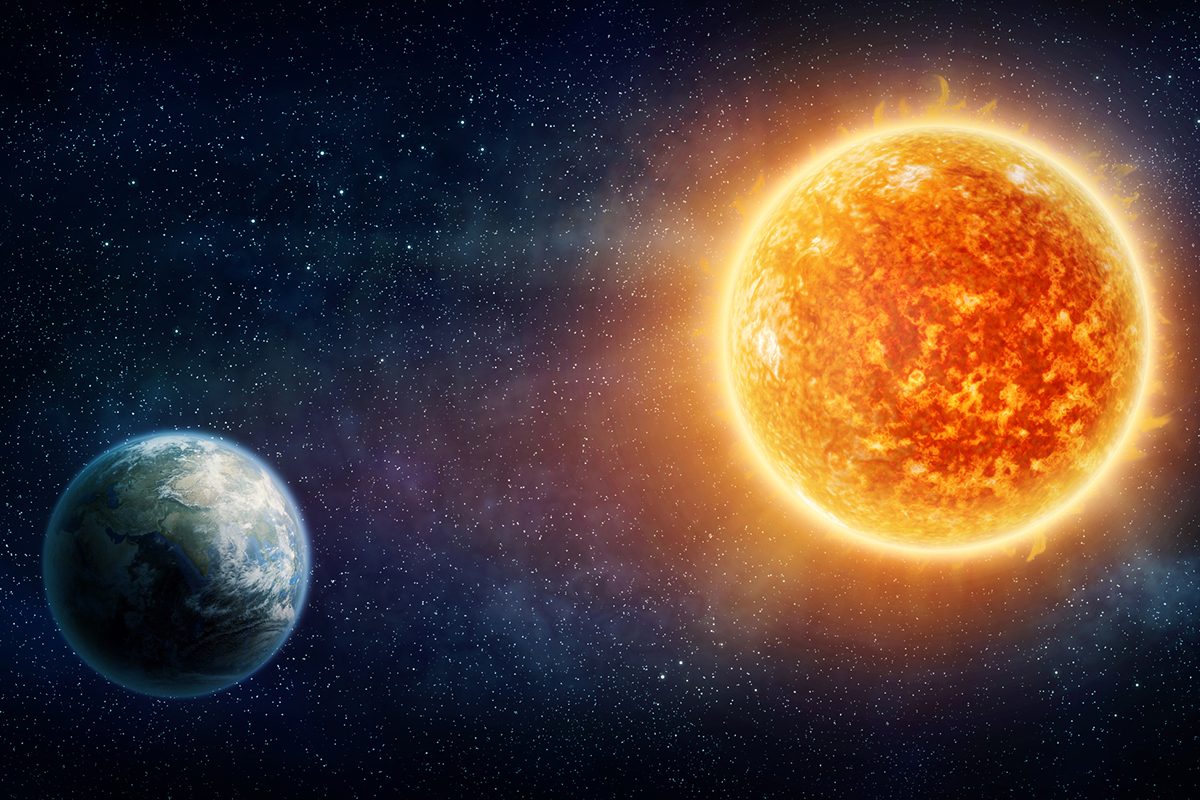 Earth vs Sun. Credit: Getty Images