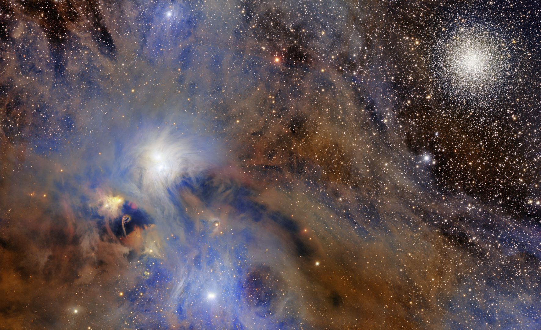 The Corona Australis molecular cloud Víctor M. Blanco 4-meter Telescope, 16 July 2026 Credit: Dark Energy Survey/DOE/FNAL/DECam/CTIO/NOIRLab/NSF/AURA. Image processing: T.A. Rector (University of Alaska Anchorage/NSF NOIRLab), R. Colombari & M. Zamani (NSF NOIRLab)