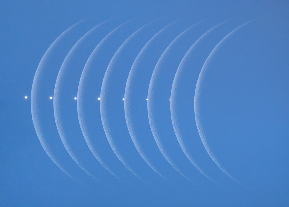 Venusian Pearl on the Moon Petr Horalek, Czechia Winner, Our Moon