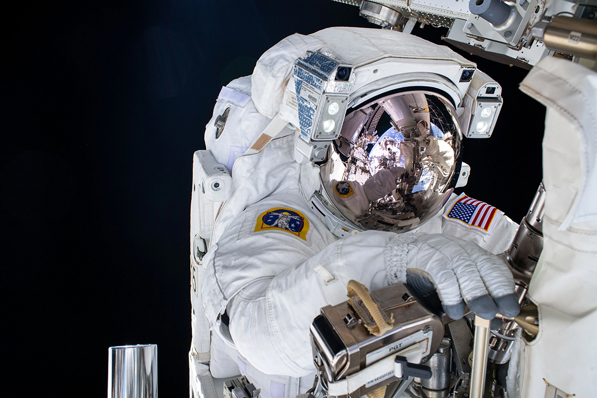 Astronauts could experience decompression sickness caused by spacewalks, which is why they undergo a 24-hour preparation beforehand. Credit: NASA