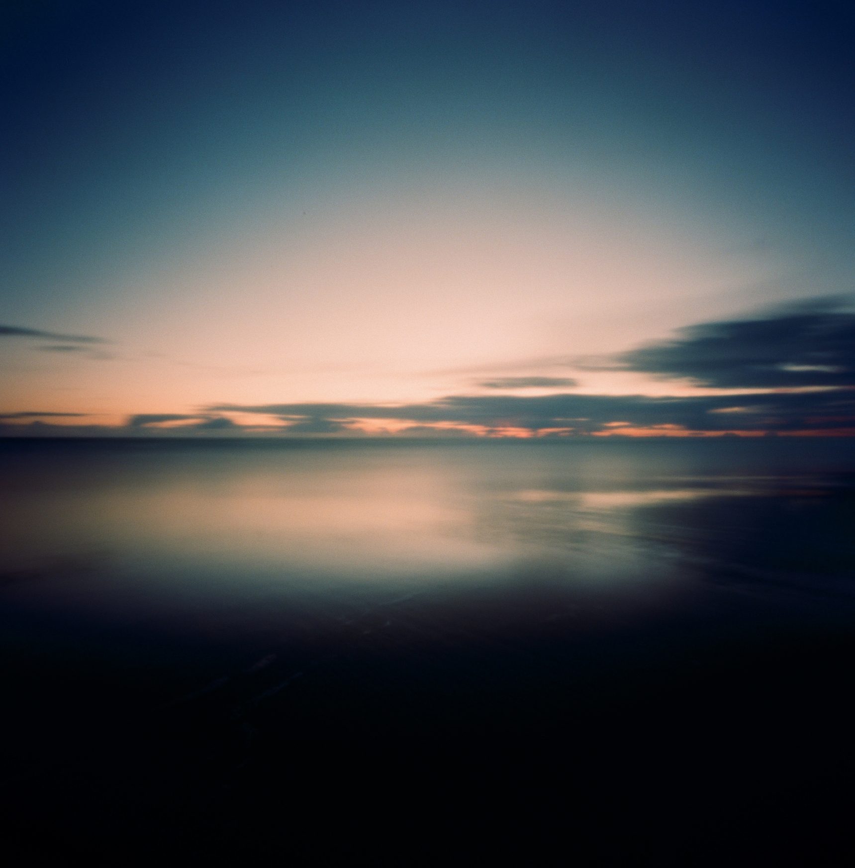 Image of a sunset made with a pinhole camera. Credit: Elizabeth Moehlmann / Getty Images