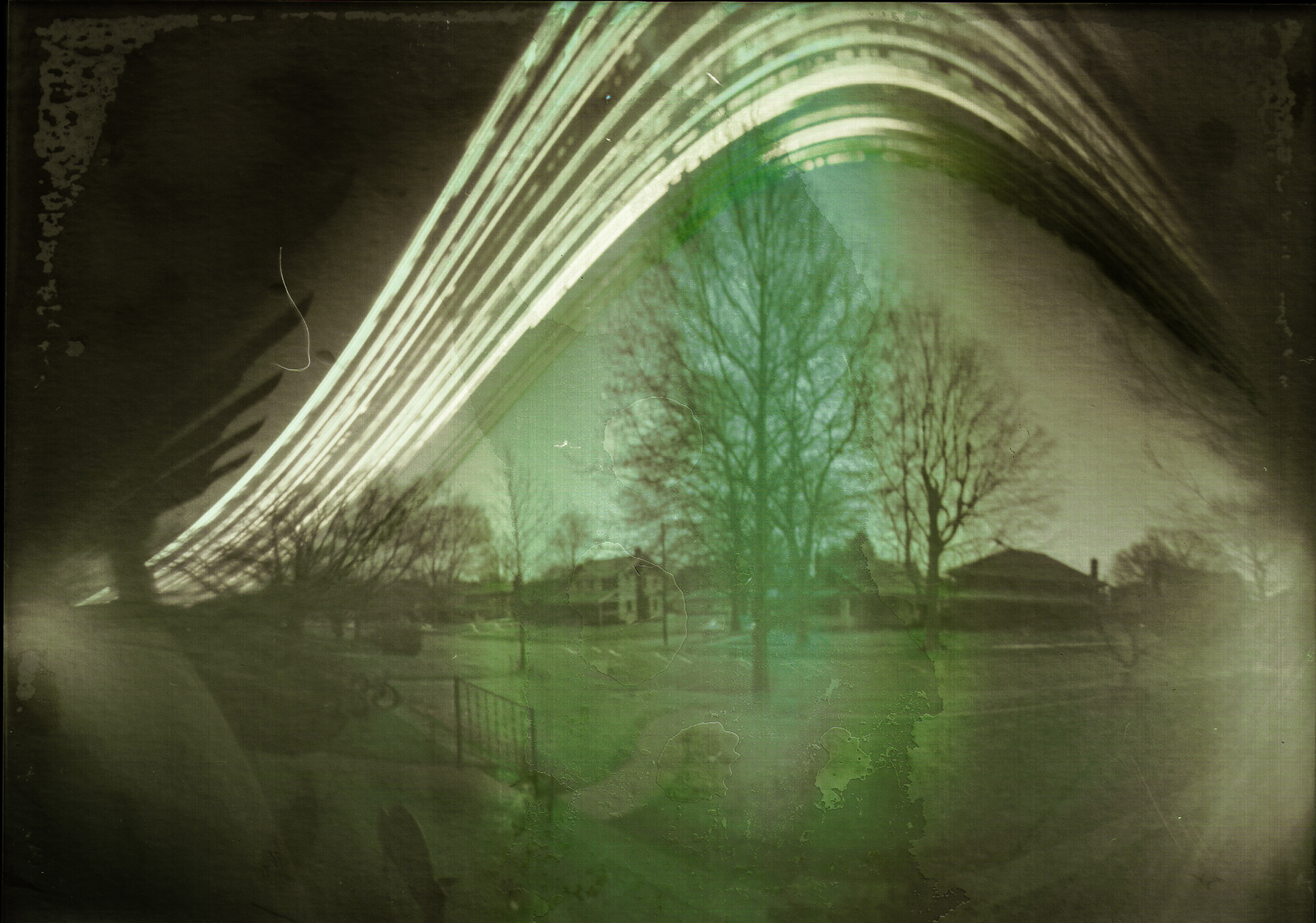 A solargraph taken in Indianapolis, US, using a pinhole camera. Credit: Laura Lim Prescott / Getty Images A solargraph taken in Indianapolis, US, using a pinhole camera. Credit: Laura Lim Prescott / Getty Images