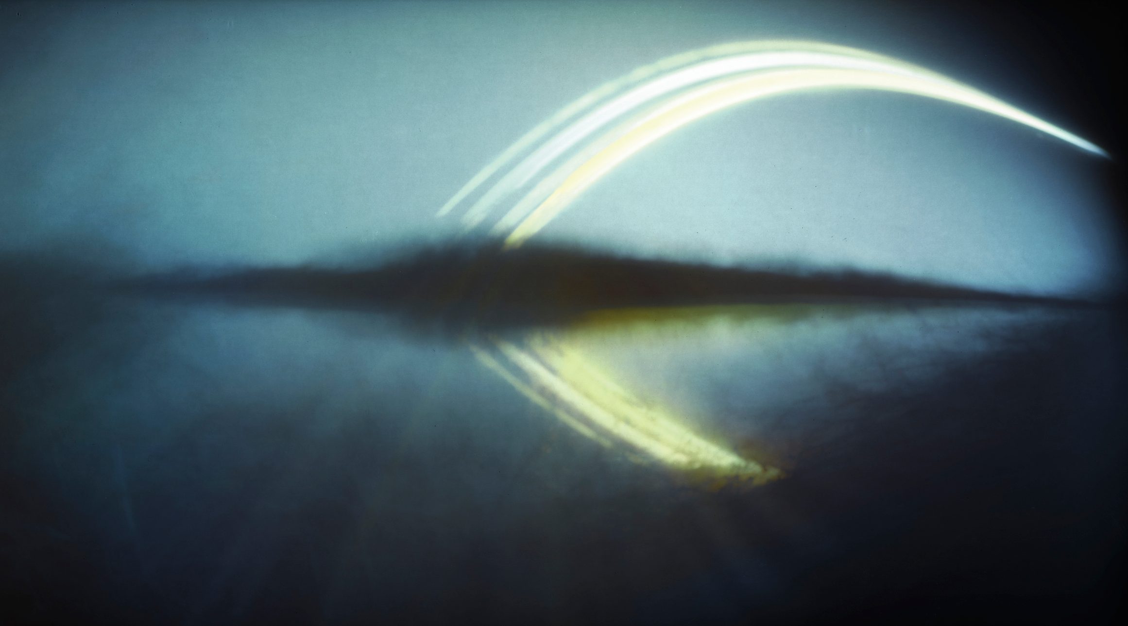 18-day exposure using a pinhole camera. Credit: Timothy Messick / Getty Images