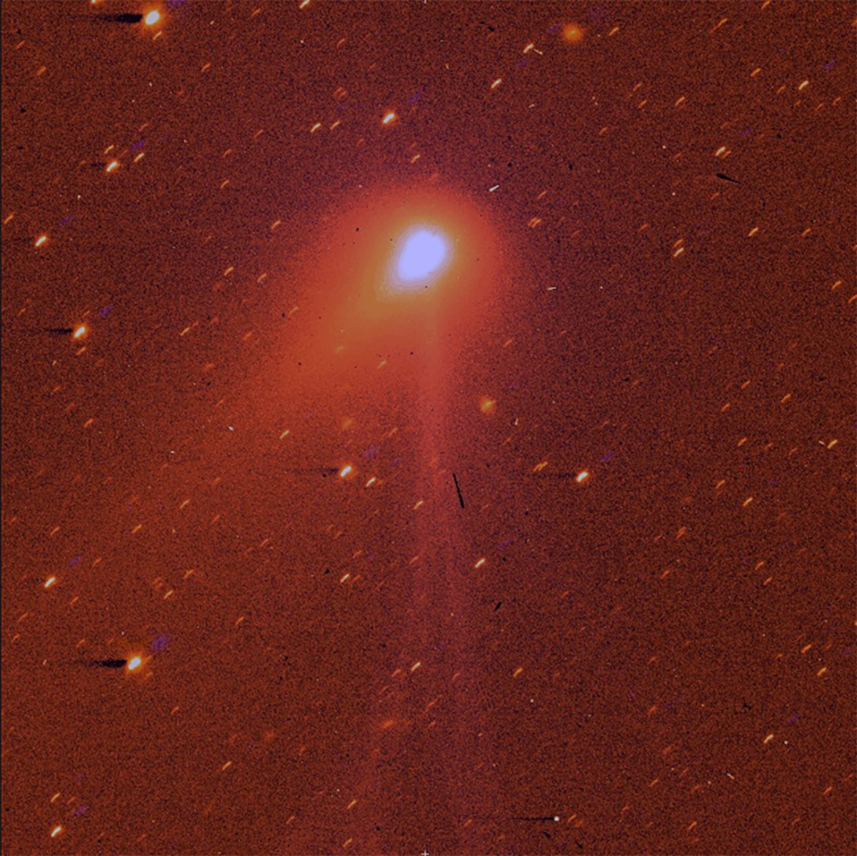 Comet 3I/ATLAS, as seen by the European Space Agency's Juice spacecraft. Credit: ESA