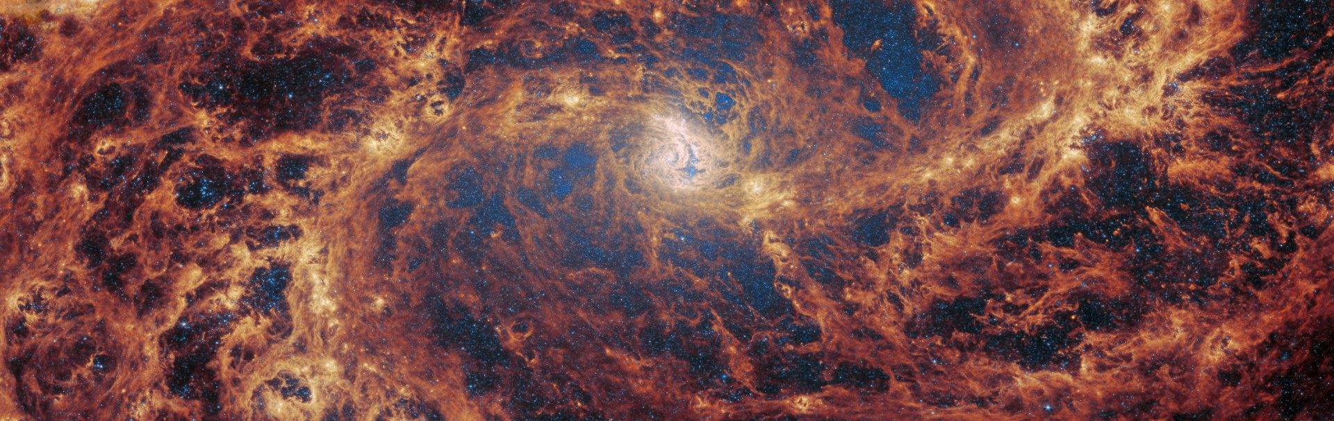 Spiral galaxy Messier 83 as seen by the James Webb Space Telescope. Credit: ESA/Webb, NASA & CSA, A. Adamo (Stockholm University) and the FEAST JWST team