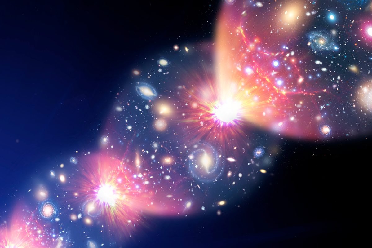 Artist's impression of the expansion of the Universe. Credit: MARK GARLICK/SCIENCE PHOTO LIBRARY