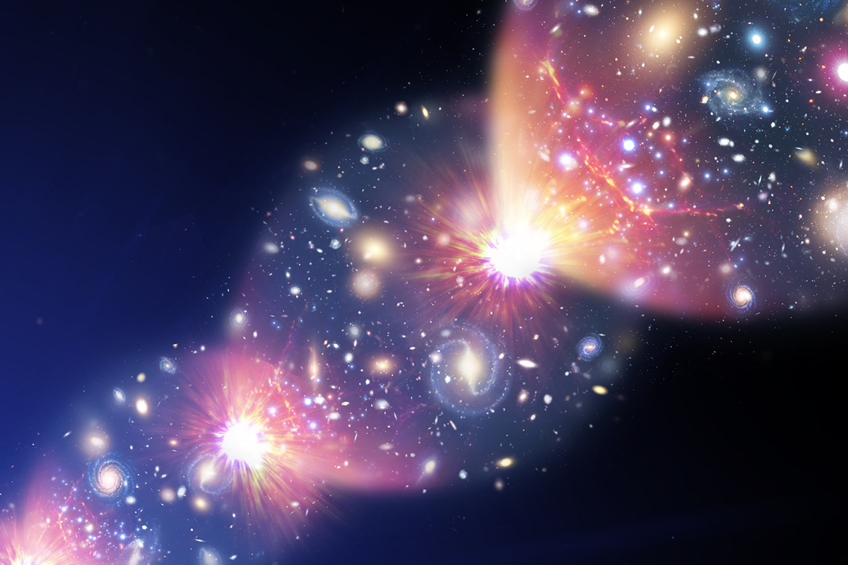 Artist's impression of the expansion of the Universe. Credit: MARK GARLICK/SCIENCE PHOTO LIBRARY