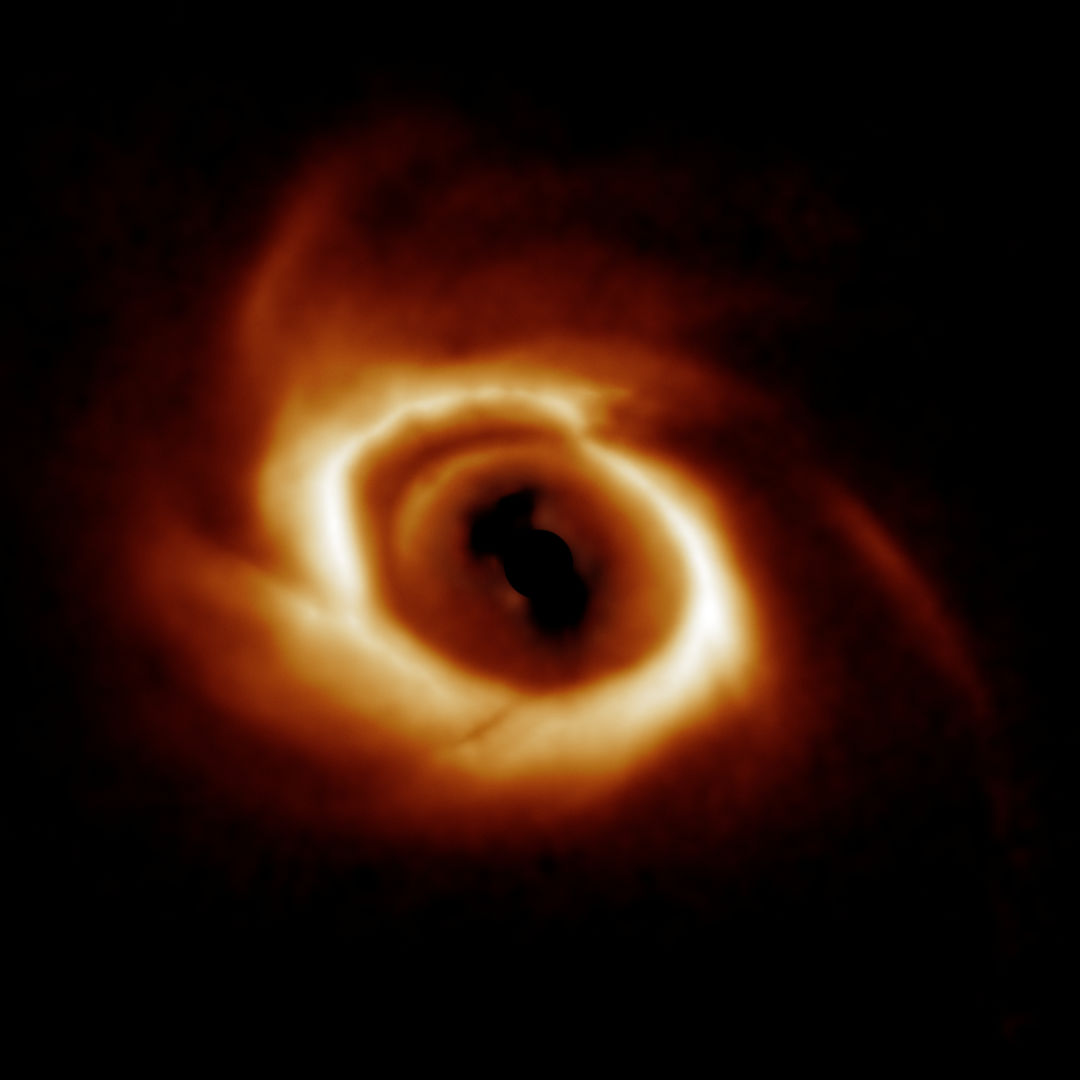 Planet-forming disc around star HD 34700 A. Credit: International Gemini Observatory/NOIRLab/NSF/AURA/E. Rich (Michigan University)