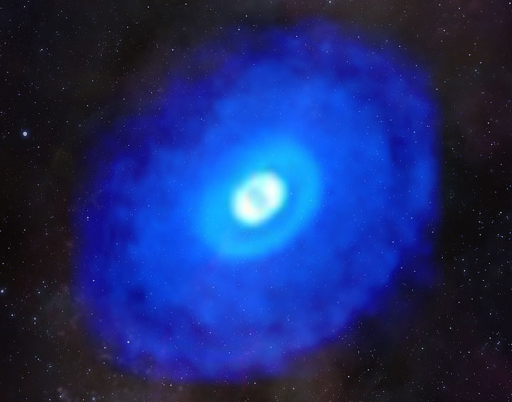 Protoplanetary disk around young star HD 163296. Credit: ALMA (ESO/NAOJ/NRAO)/D. Berry (NRAO), K. Öberg et al (MAPS)
