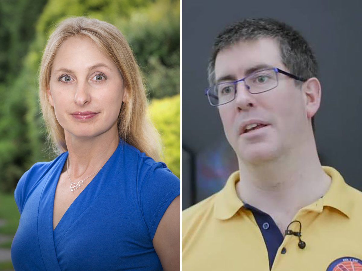 Jennifer Carter and Colin Forsyth of ESA's SMILE mission