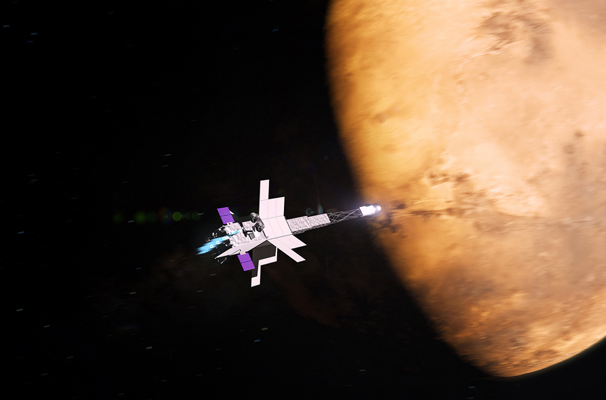 Artist's impression of Space Reactor-1 Freedom, the nuclear-powered spaceship NASA says it is sending to Mars. Credit: NASA