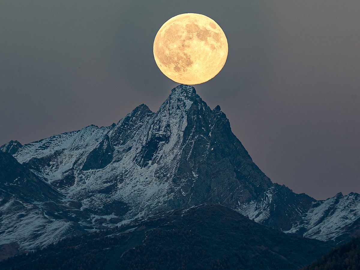 Watched by the Moon © Jean-François Gely (France), Our Moon category. Taken with a Sky-Watcher 80ED telescope, Sony ILCE-7S camera, 600 mm f/7.5, ISO 400, 1/500-second exposure. Location: Arvieux, Provence-Alpes-Côte d’Azur, France, 5 November 2025