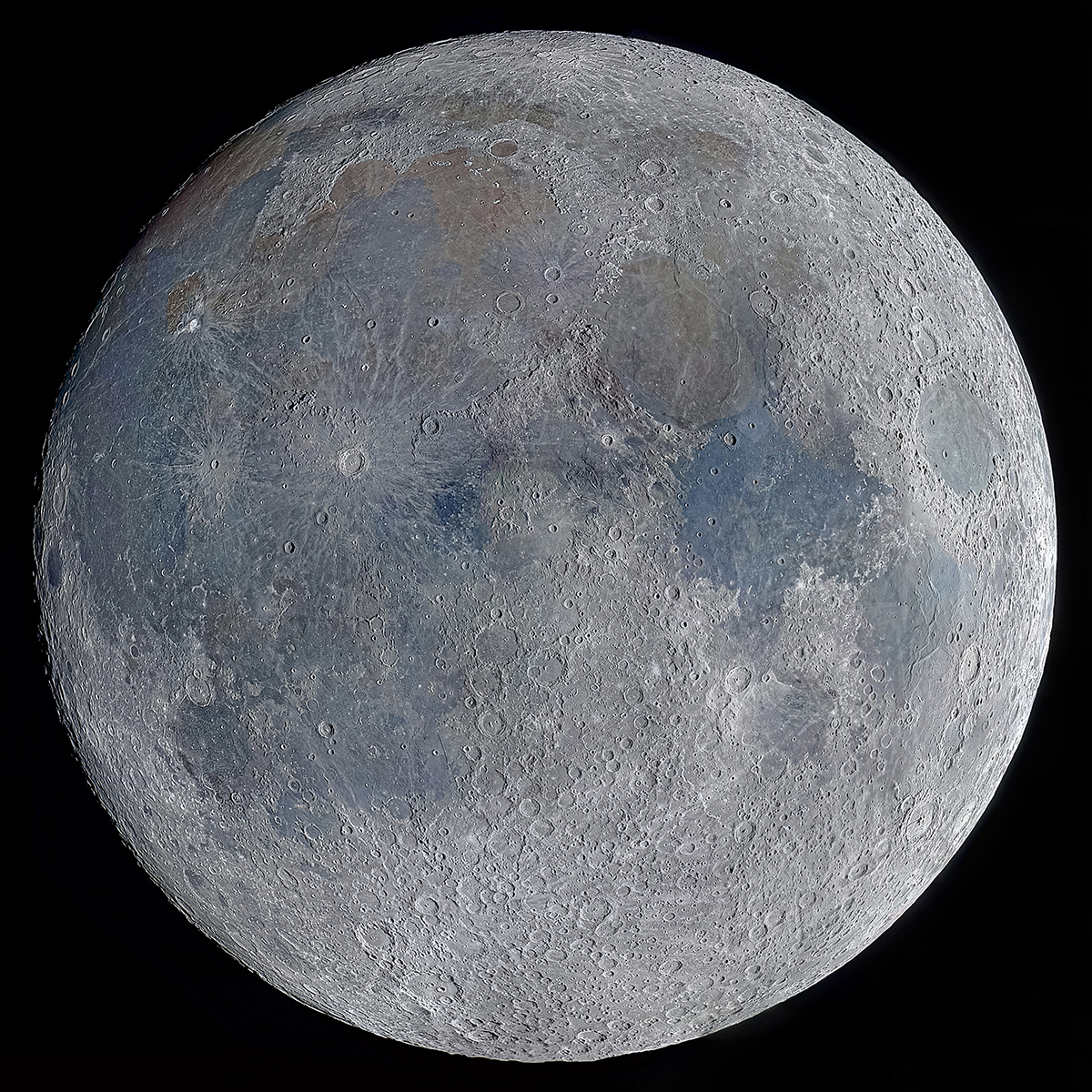 Shadow Moon © Richard Addis (UK), Our Moon category. Taken with a Celestron NexStar 6SE telescope, Celestron Advanced GT mount, ZWO ASI120MC camera, 1,500 mm f/10, approximately 7,000 x 1–6-millisecond exposures. Location: Wallasey, Merseyside, England, 31 March–14 April 2025