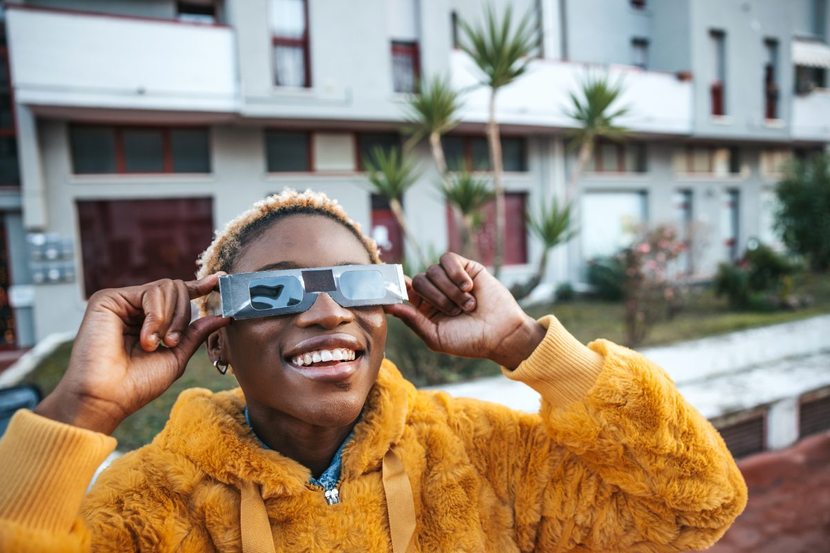 Eclipse glasses are perhaps the easiest way of staying safe while observing a solar eclipse. Credit: LeoPatrizi / Getty Images Eclipse glasses are perhaps the easiest way of staying safe while observing a solar eclipse. Credit: LeoPatrizi / Getty Images