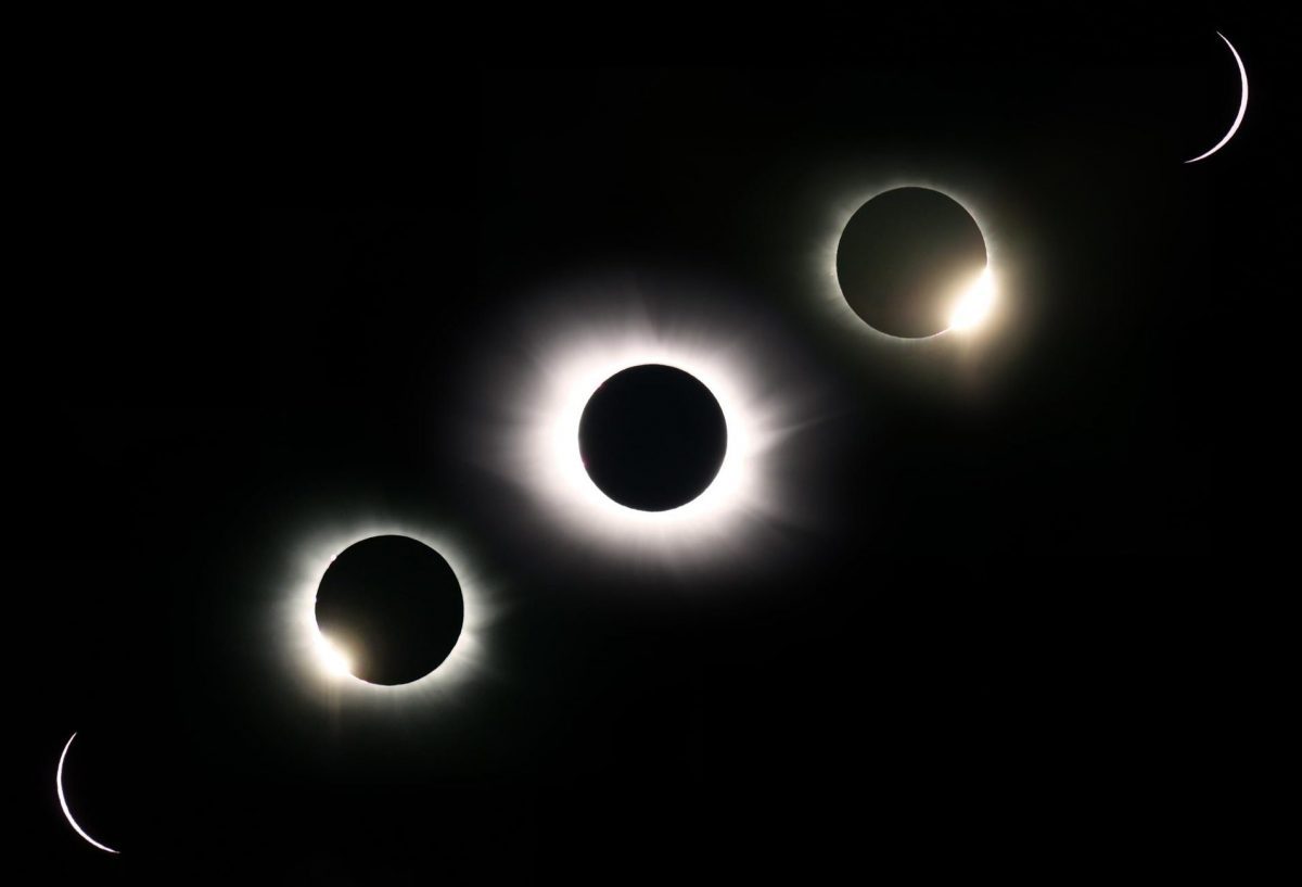 Stages of the 20 March 2015 solar eclipse, by Gary Foord, Faroe Islands.