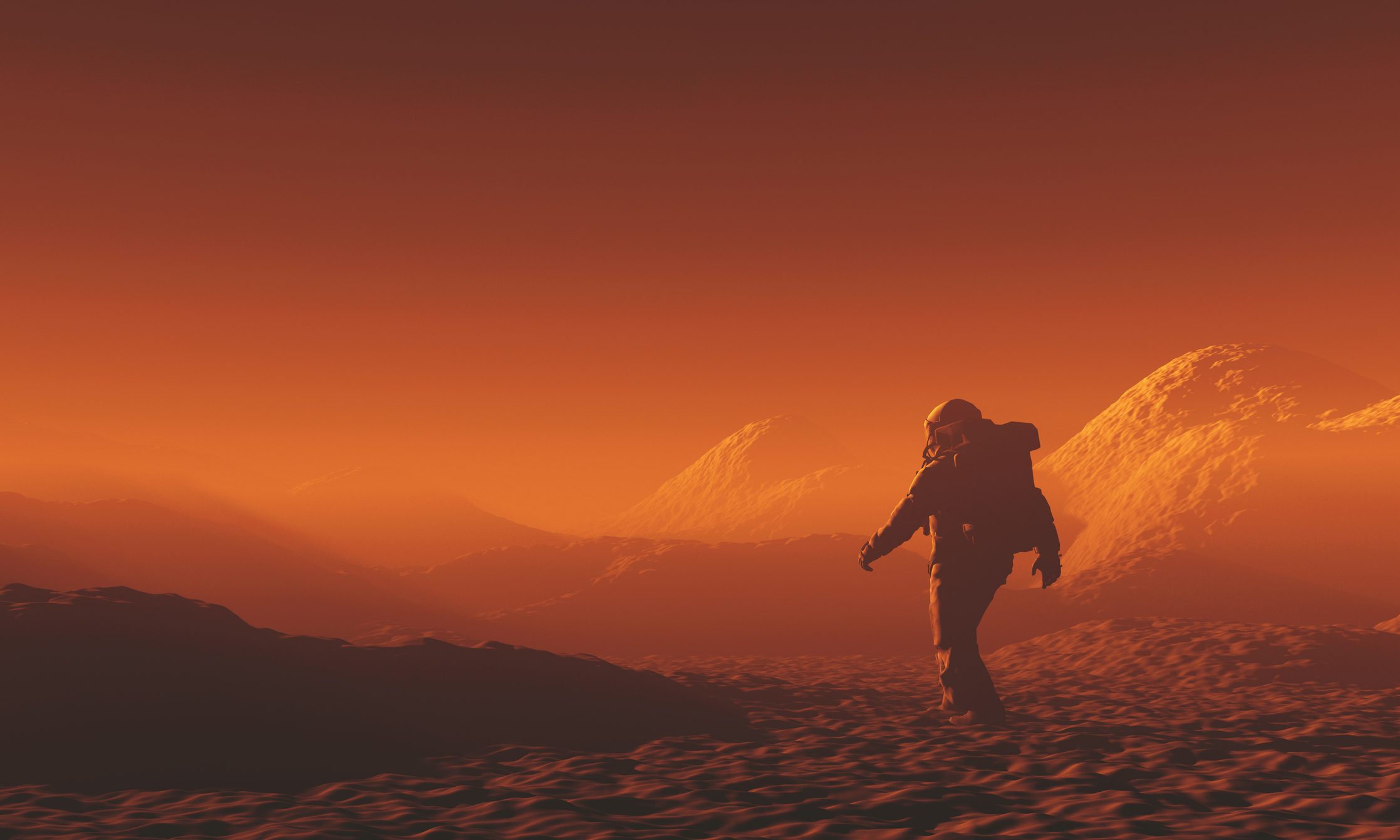 Could humans survive the journey to Mars? Credit: Cokada / Getty Images