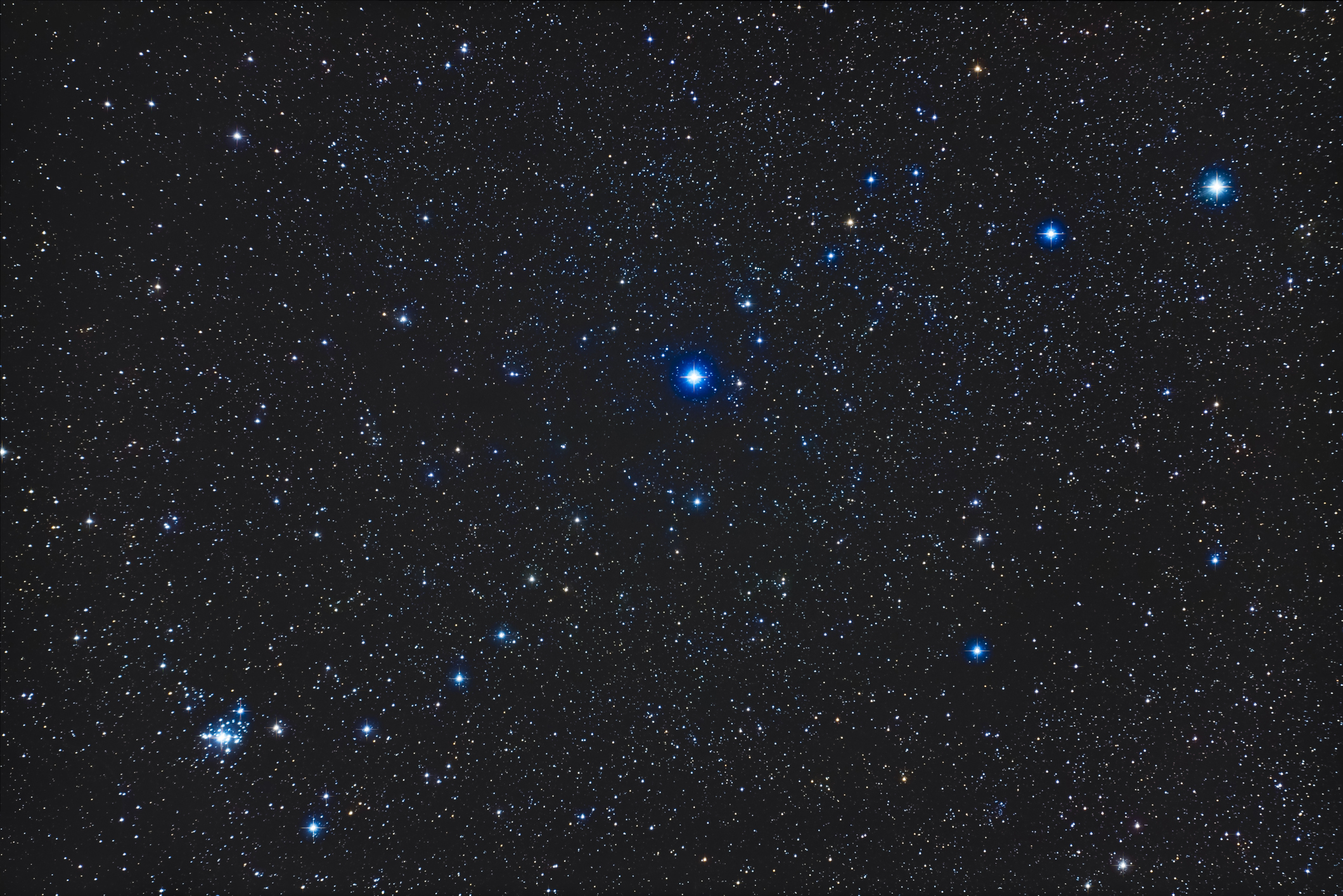 Kemble's Cascade asterism in Camelopardalis. Credit: Alan Dyer/Stocktrek Images
