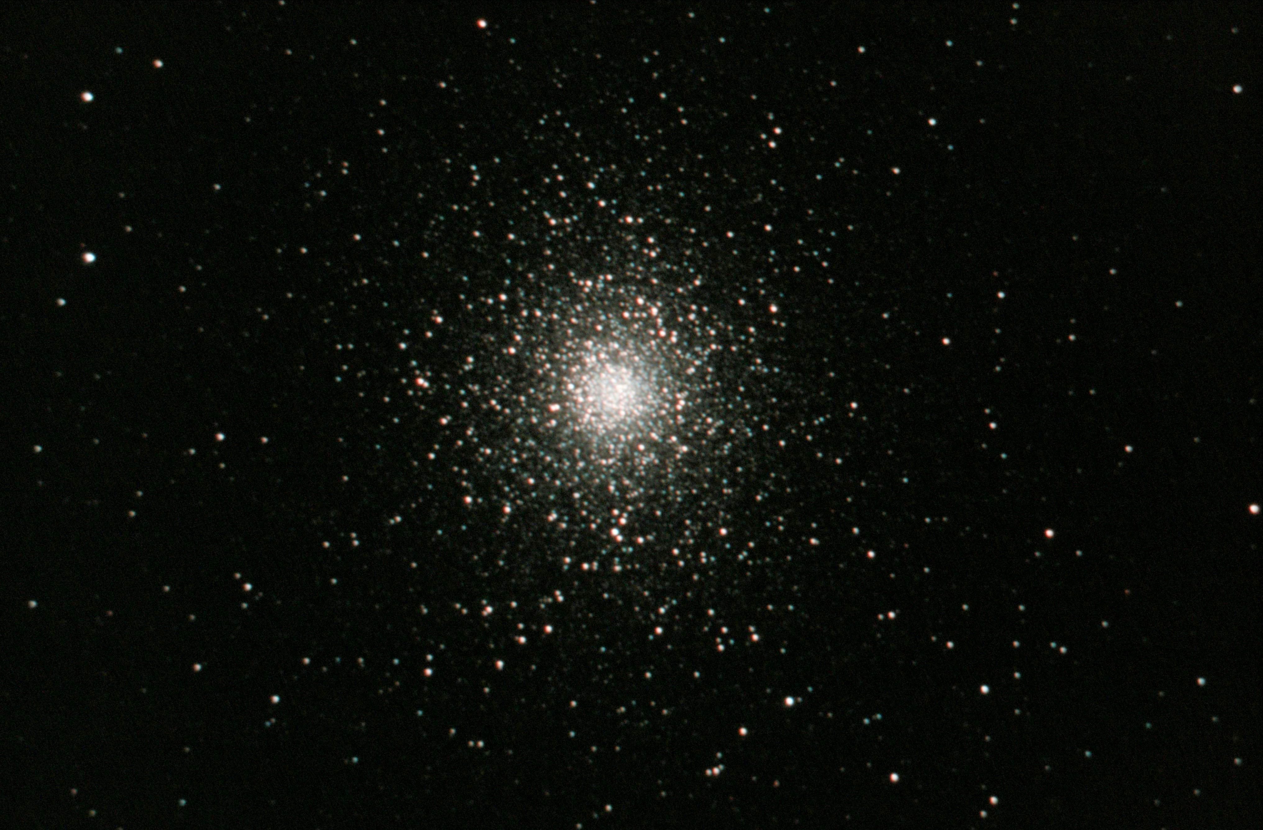 M5 Globular Cluster by Mark Griffith, Swindon, Wiltshire, UK. Equipment: Celestron c11 SCT, Skywatcher NEQ6 pro mount, Canon Eos 1100d self-modified, Astronomik CLS CCD clip filter.