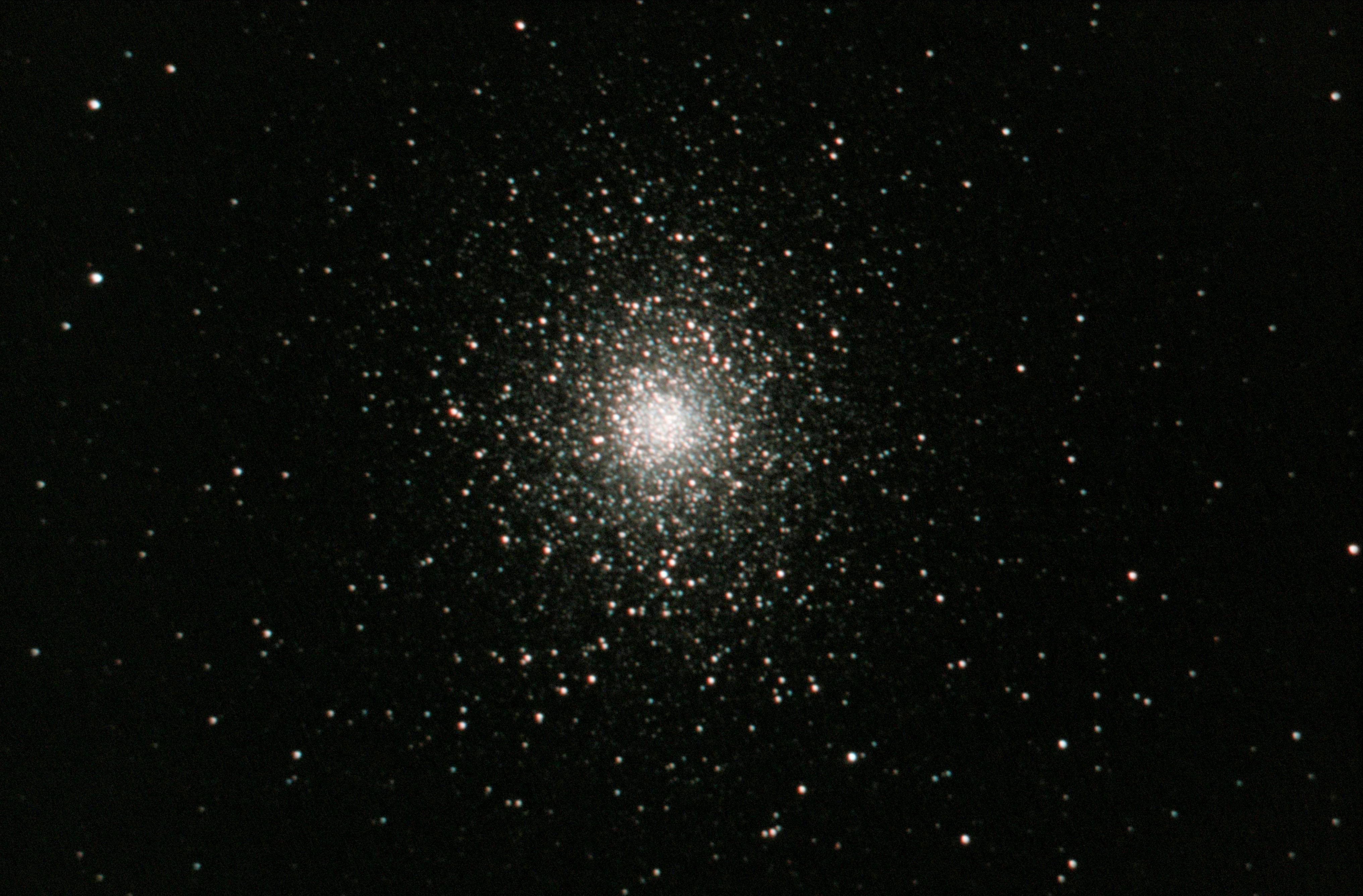 M5 Globular Cluster by Mark Griffith, Swindon, Wiltshire, UK. Equipment: Celestron c11 SCT, Skywatcher NEQ6 pro mount, Canon Eos 1100d self-modified, Astronomik CLS CCD clip filter.