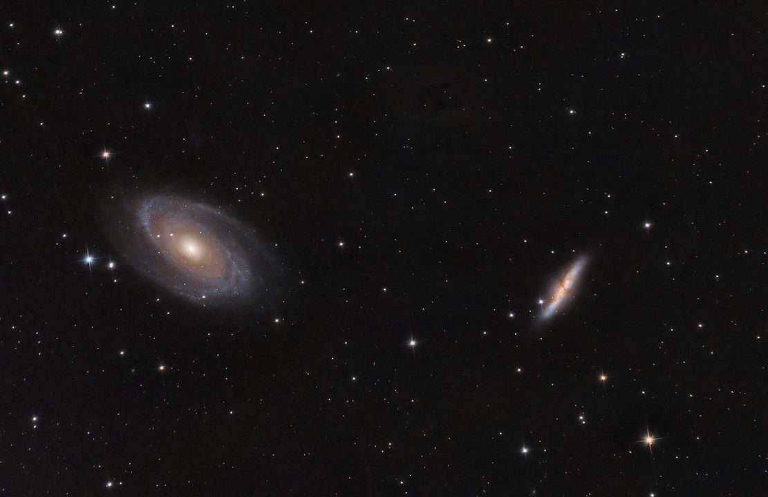 Bode’s Nebulae Matt Baker, Ashbourne, 30 March 2019 Equipment: Nikon D3200 DSLR camera, Sky-Watcher Explorer 130P-DS Newtonian, Sky-Watcher HEQ5 Pro mount.