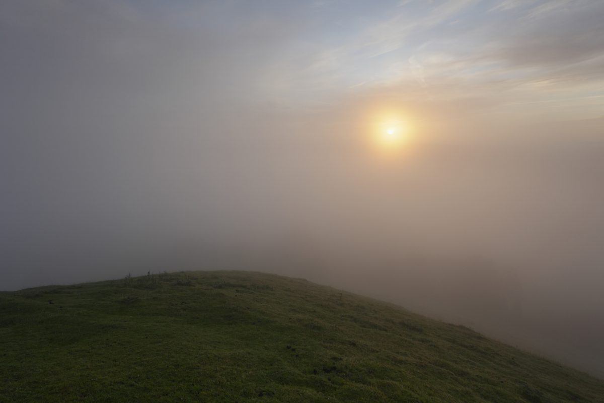 Sunrise on Autumn Equinox from Glastonbury Tor, Somerset, UK. Credit: James Osmond / Getty Images