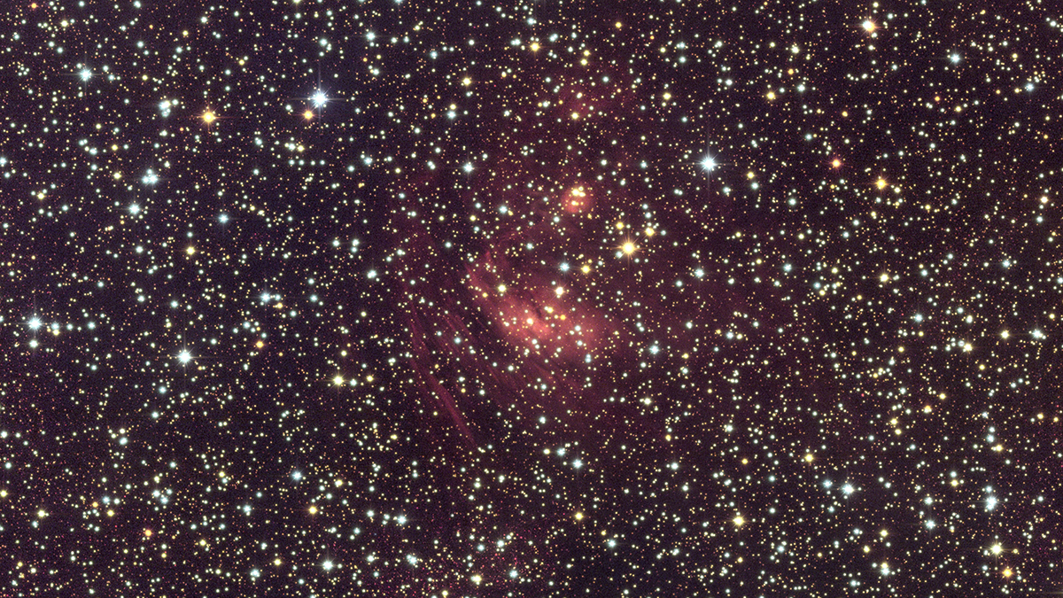 Emission nebula G000.583-00.870, seen by the Euclid space telescope as part of its observations of the galactic bulge, the centre of the Milky Way. Credit: ESA/Euclid/Euclid Consortium/NASA, CFHT, image processing by J.-C. Cuillandre and E. Bertin (CEA Paris-Saclay)