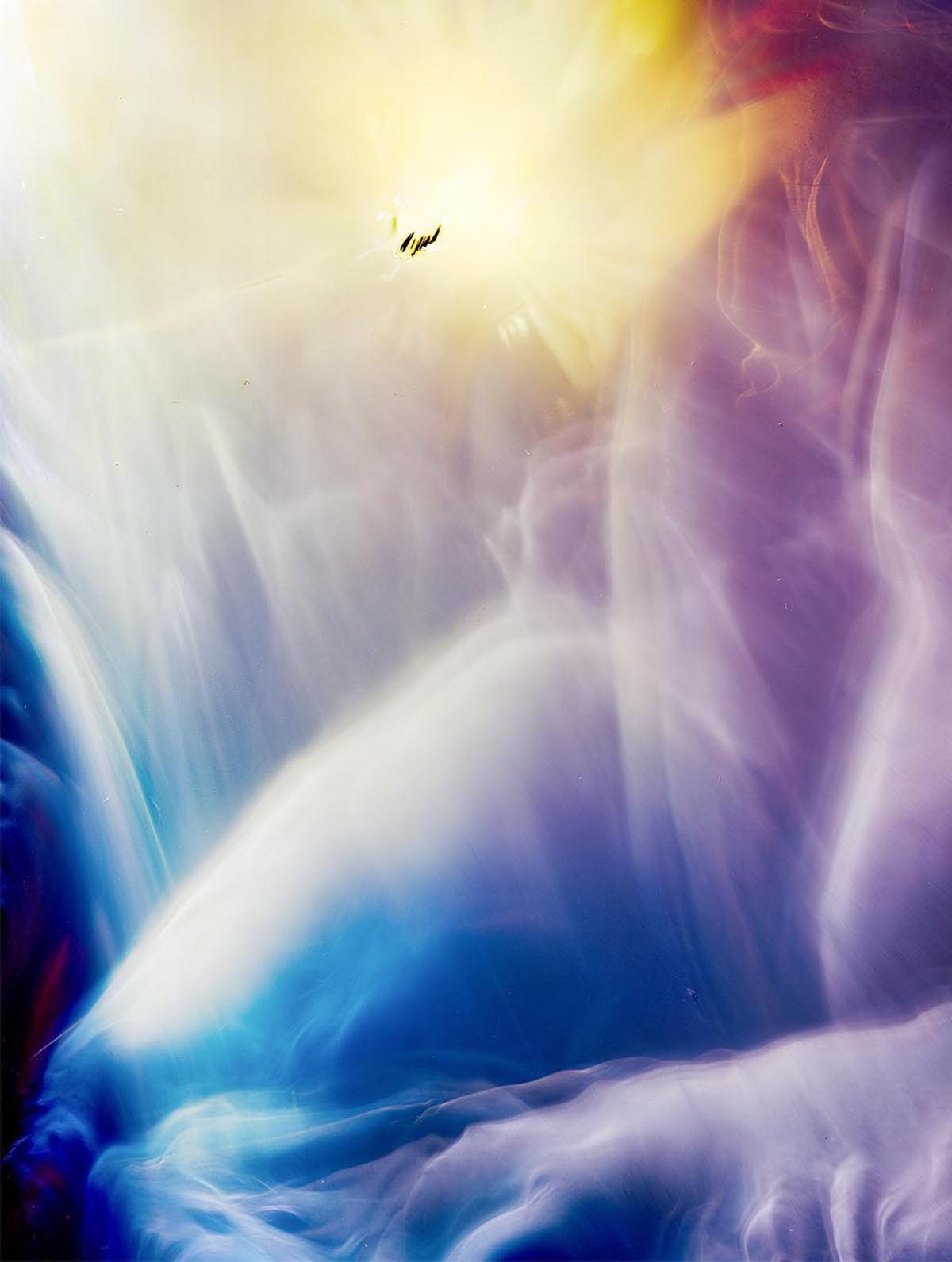 Tom Liggett's Helios II project sent a camera into space to capture cosmic radiation. The yellow bloom at the top is where a tree pierced the bag during descent. Credit: Tom Liggett
