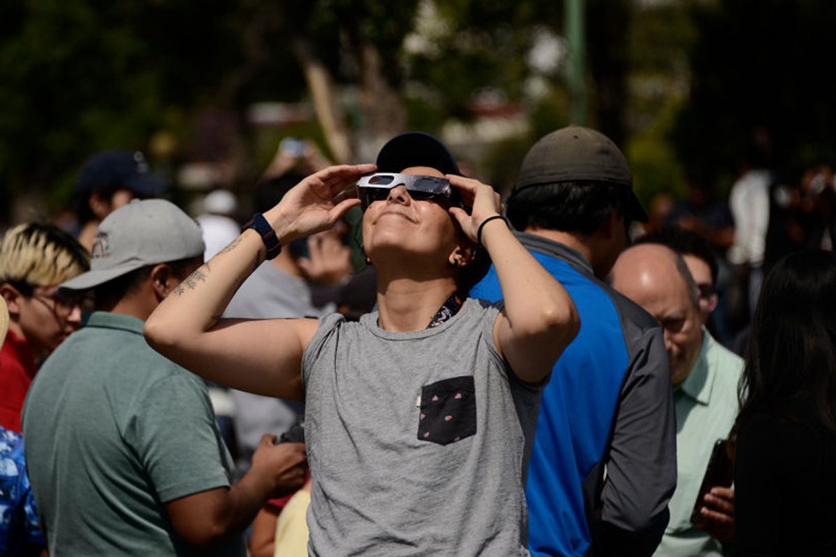Eclipse glasses must be worn while observing a solar eclipse. Credit: Future Publishing / Getty Images