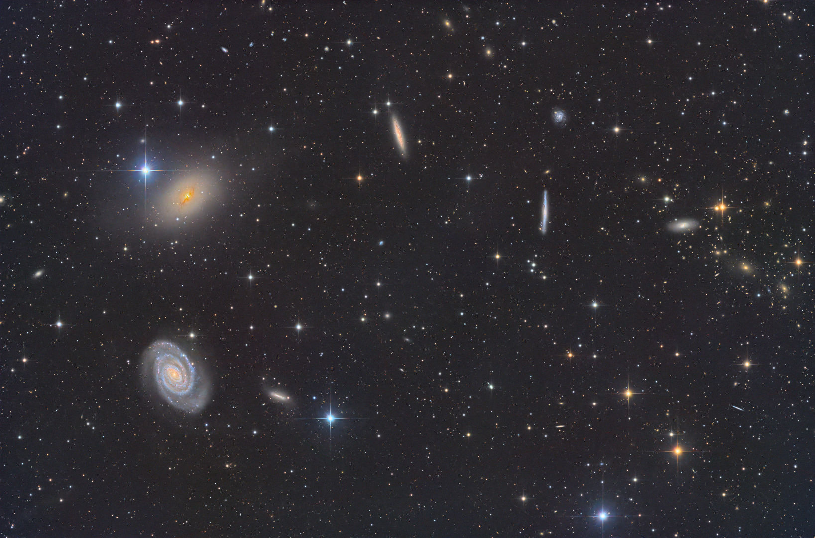 Spiral galaxy NGC 5364 and lenticular galaxy NGC 5363 Behyar Bakhshandeh, Descanso, California, USA, 18-20 May 2026 Equipment: Player One Zeus 455M Pro camera, Deep Sky Instruments RC10C Ritchey-Chrétien, Astro-Physics 1200GTO mount