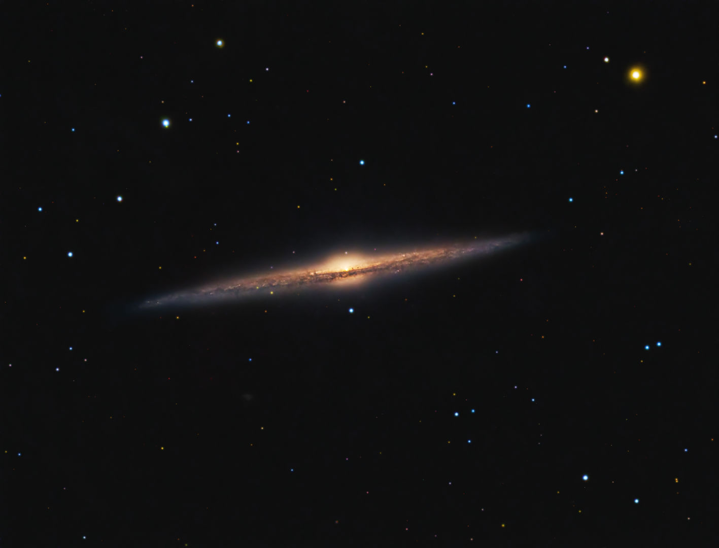 The Needle Galaxy, NGC 4565 Douglas J Struble, Taylor, Michigan, USA, 28-30 April 2025 and 4-7 June 2026 Equipment: ZWO ASI183MM Pro camera, Explore Scientific 165mm FPL-53 refractor, Astro-Physics Mach1 mount
