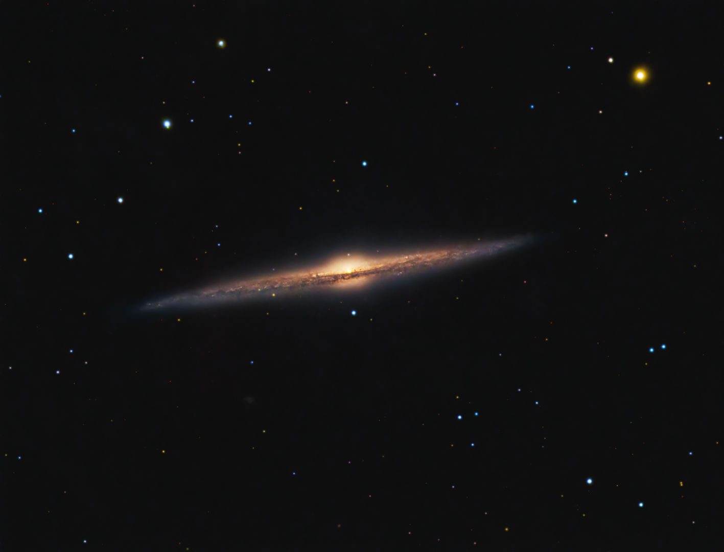The Needle Galaxy, NGC 4565 Douglas J Struble, Taylor, Michigan, USA, 28-30 April 2025 and 4-7 June 2026 Equipment: ZWO ASI183MM Pro camera, Explore Scientific 165mm FPL-53 refractor, Astro-Physics Mach1 mount
