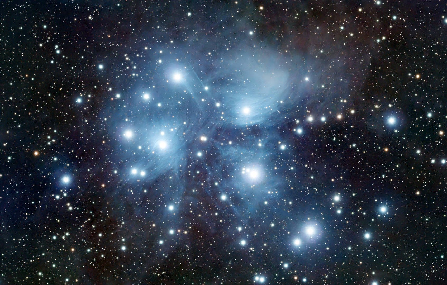 The Pleiades, M45 Martin Clayden, Elswick, Lancashire, UK, 13 January 2026 Equipment: ZWO ASI533MC Pro camera, William Optics Zenithstar 73 refractor, Sky-Watcher HEQ5 Pro mount