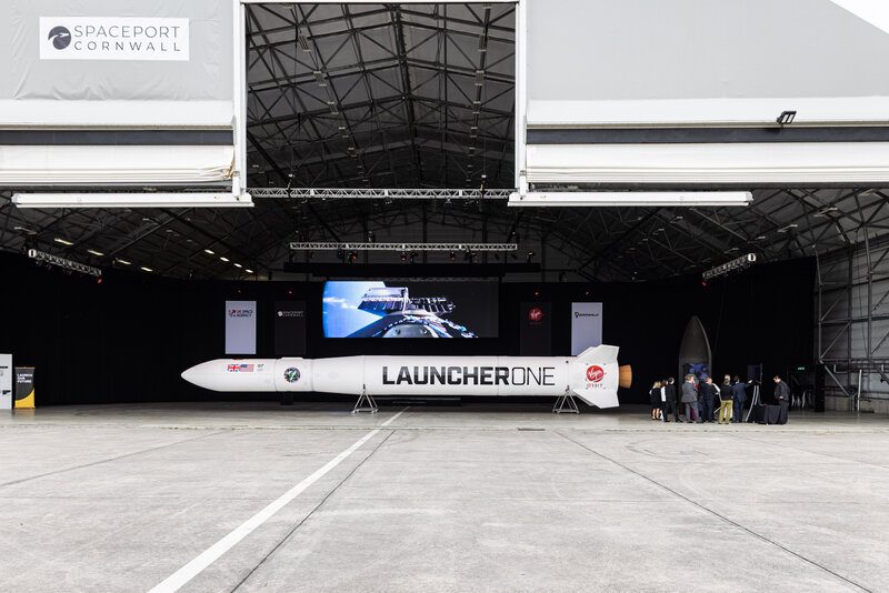 Virgin Orbit's LauncherOne rocket at Spaceport Cornwall. Credit: Spaceport Cornwall