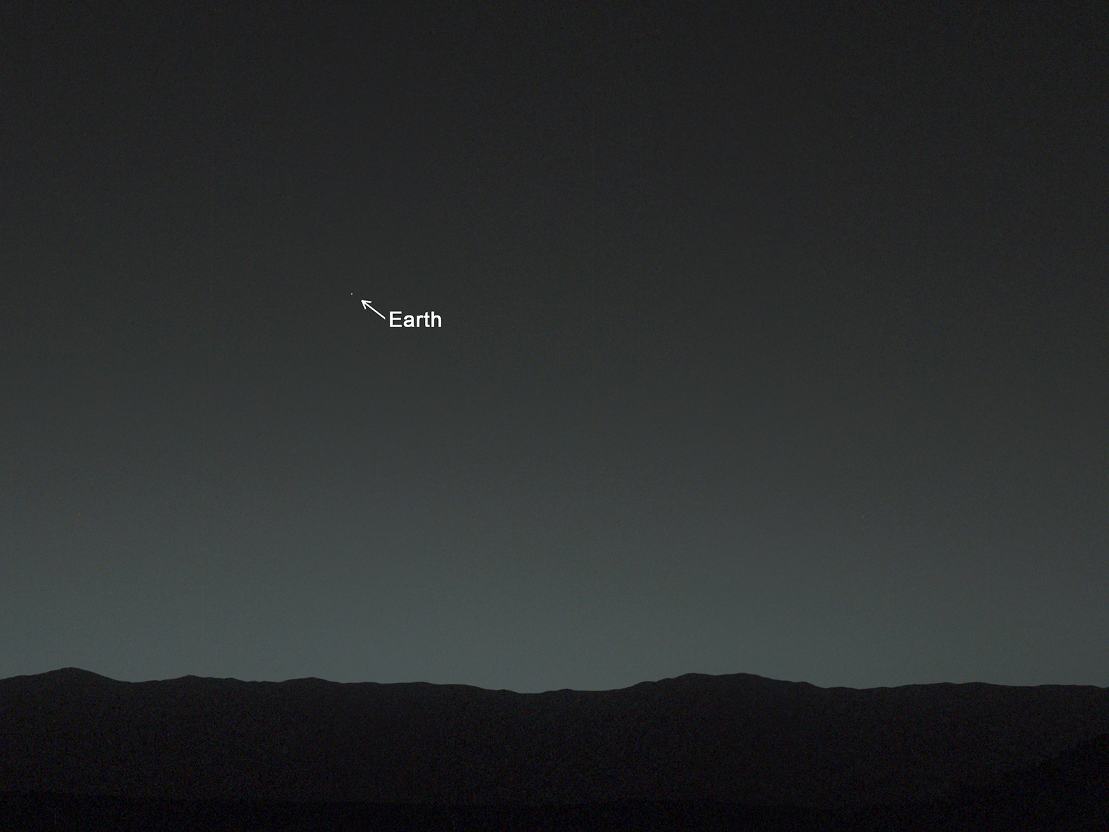 A view of Earth from Mars, appearing like the brightest star in the Martian sky. This image was captured by NASA's Curiosity rover on 31 January 2024. Credit: NASA Jet Propulsion Laboratory-Caltech/Malin Space Science Systems/Texas A&M University. Source: NASA Jet Propulsion Laboratory.
