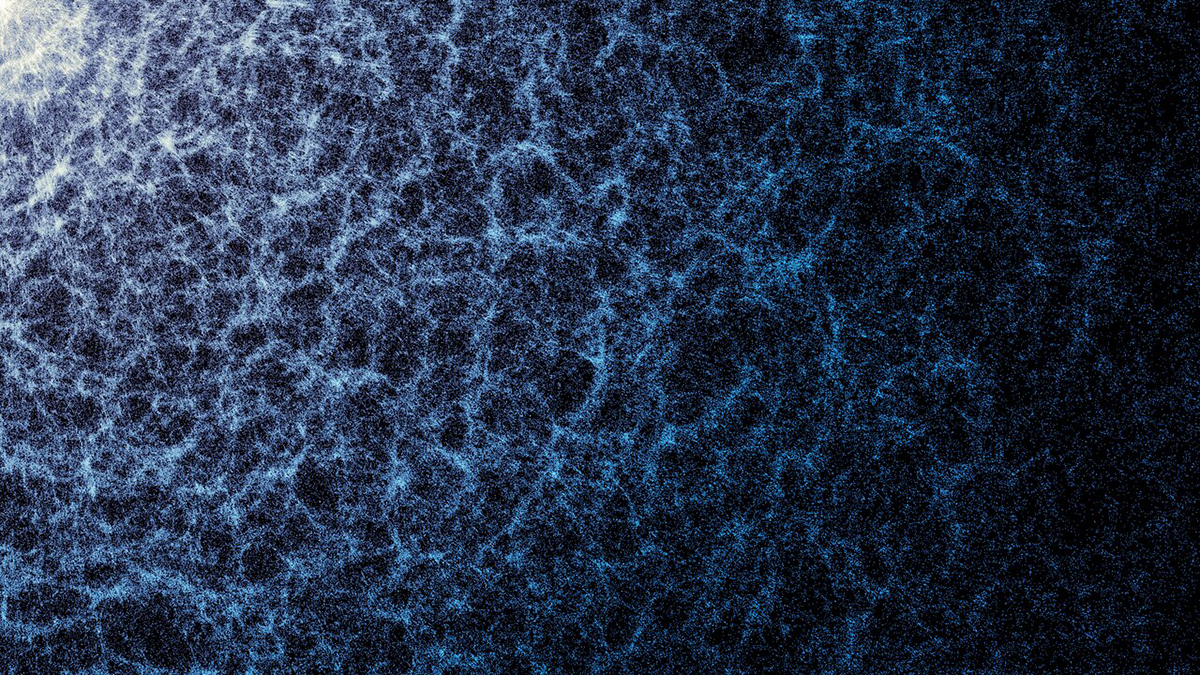 A portion of a 3D map of the Universe created by the Dark Energy Spectroscopic Instrument. Credit: DESI Collaboration and DESI Member Institutions/DOE/KPNO/NOIRLab/NSF/AURA/R. Proctor. Image Processing: M. Zamani (NSF NOIRLab)