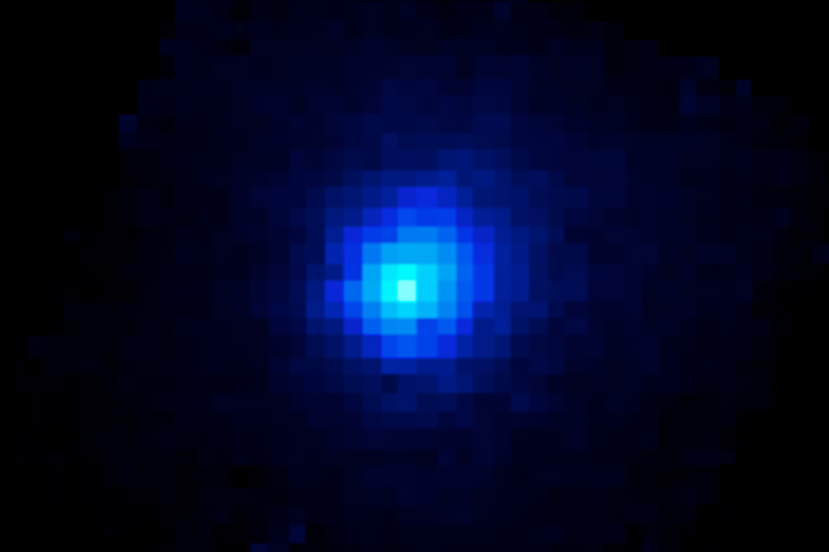 James Webb Space Telescope NIRSpec image of comet 3I/ATLAS, showing the detection of H2O at the comet. Credit: NASA, ESA, CSA, STScI, M.Cordiner (Catholic University of America, GSFC)